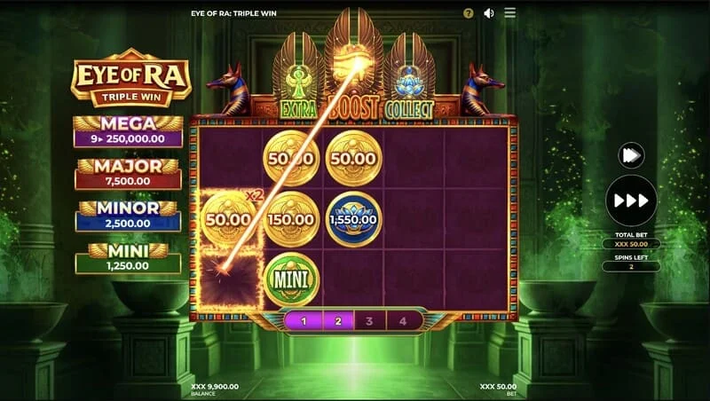Eye of Ra Triple Win – bayaran besar pada satu baris selepas mengumpul peti